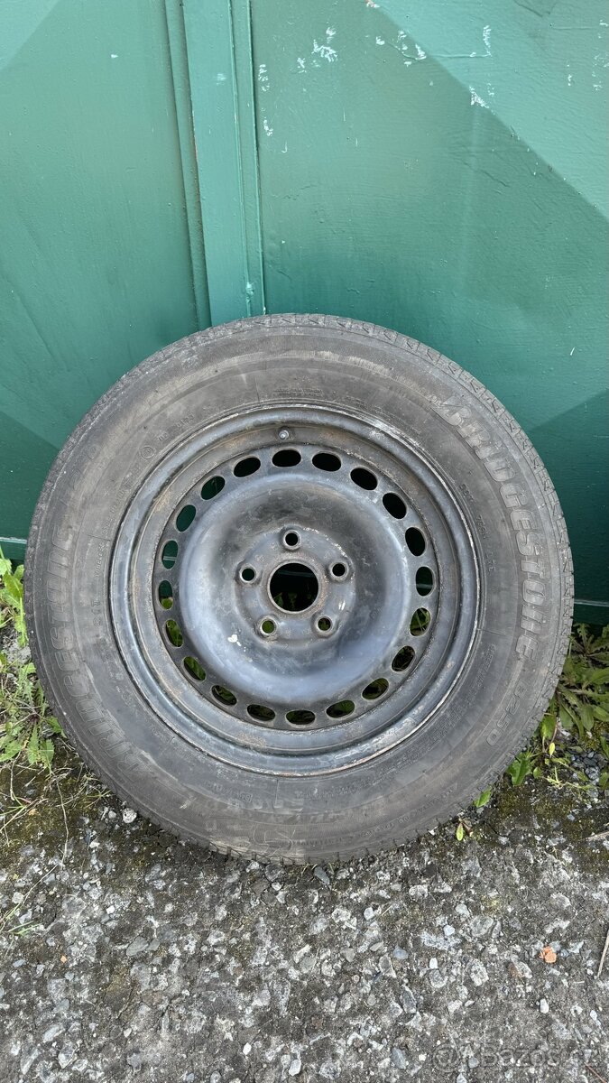 Plechové kolo 6x15 5x112 s pneu 195/65