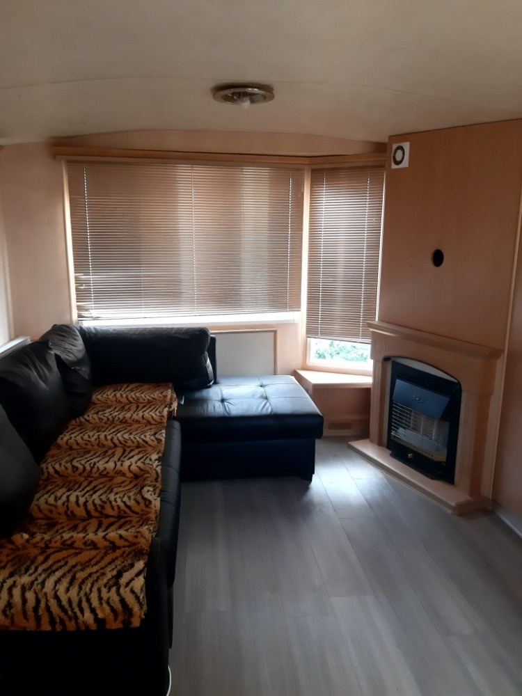Mobilheim s velkou terasou, mobilní dům, tinyhouse