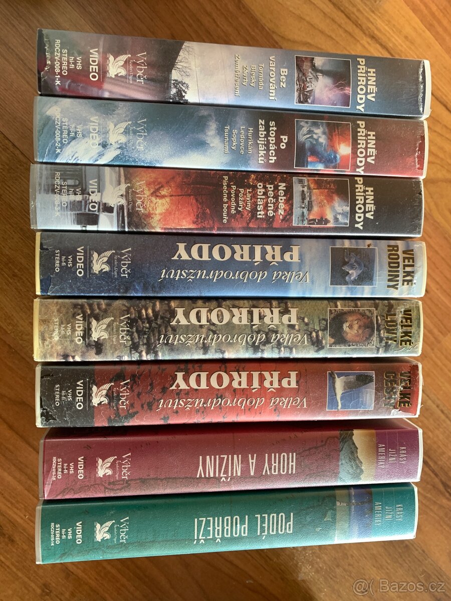 VHS VIDEOKAZETY PŘÍRODA