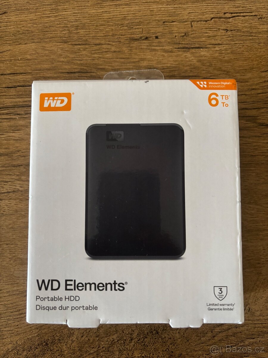 Western Digital externí disk 2,5" 6TB