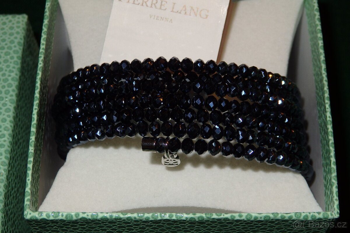 Náramek Glamorous Bangle černý Pierre Lang