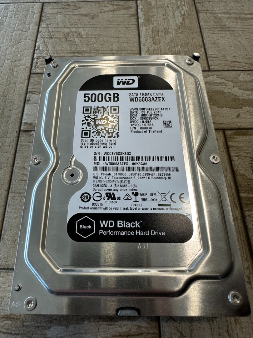 Pevný disk 500gb