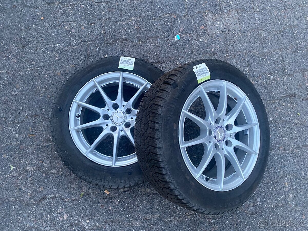 Alu kola Mercedes s nový pneu 205/55 R16 5x112