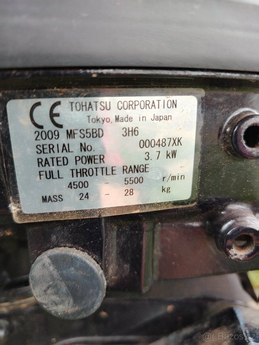 Lodní motor Tohatsu 5Hp