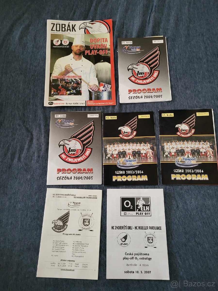 Hokej HC ZNOJEMŠTÍ ORLI PROGRAMY