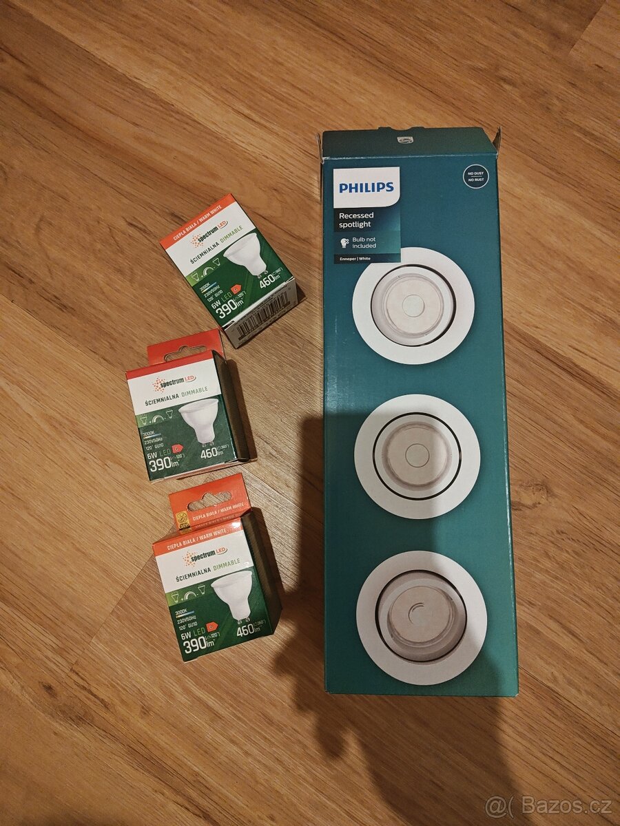 Vestavné svítidlo Philips Enneper 3 ks