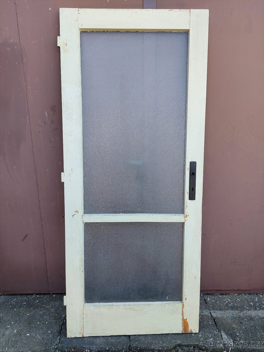 Interiérové dveře, prosklené, 80 cm, levé