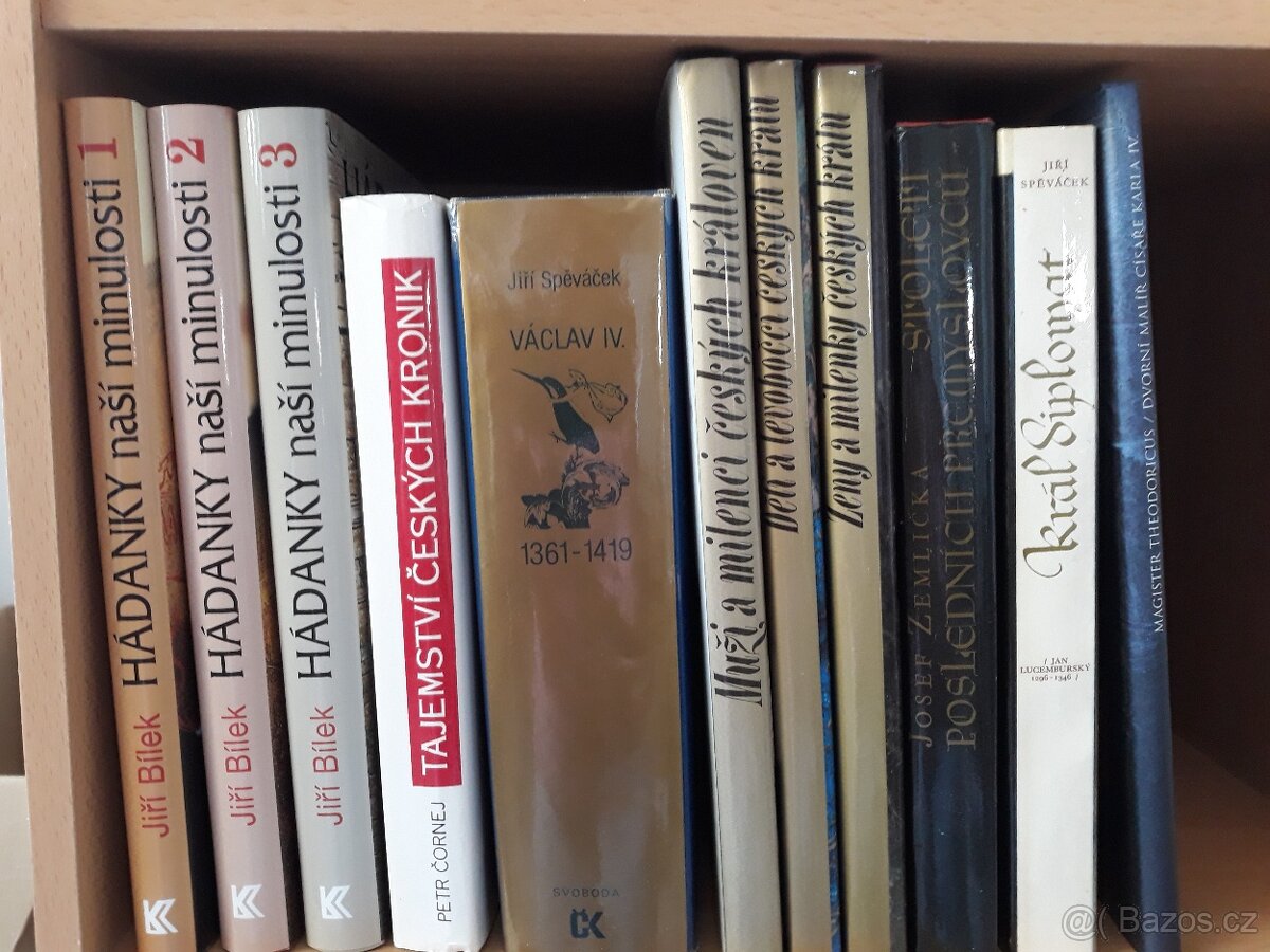 Beletrie, naučné, místopis, kuchařky