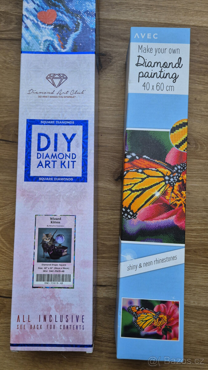 2x diamantové malování + kufřík