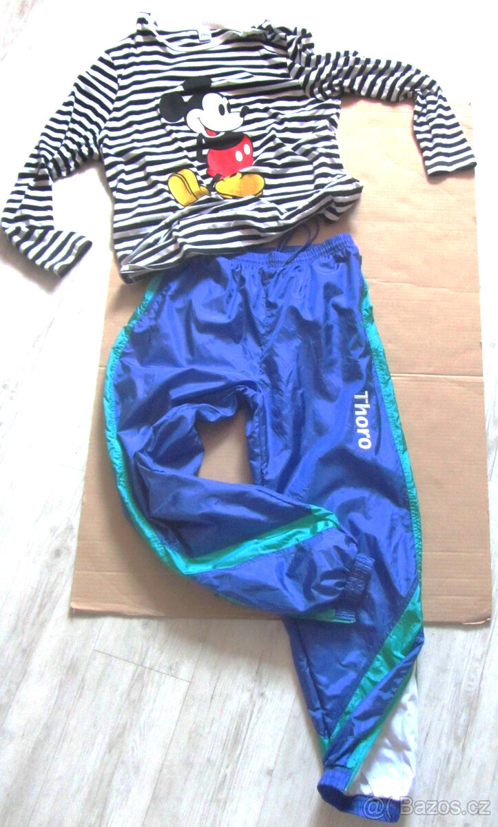 Vintage 90s pánské šusťákové kalhoty