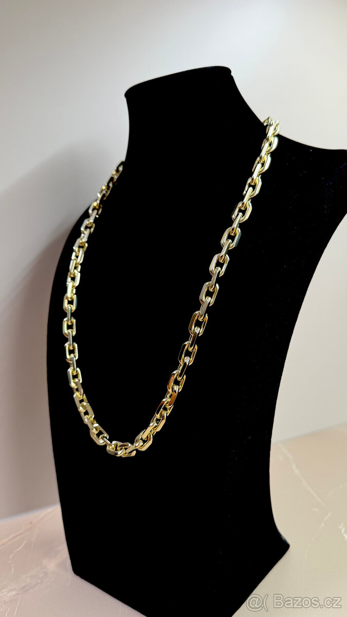 zlatý řetízek anker pilka 14k 585/1000 216,39g