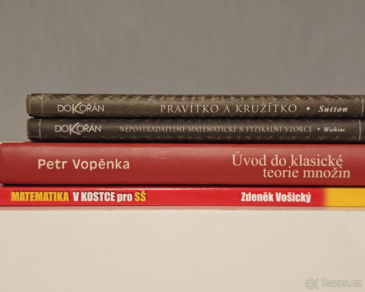 Sada 4 ks doplňkových učebnic MATEMATIKA pro SŠ a gymnázia