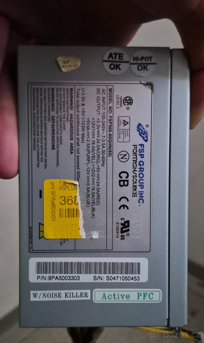 Pc zdroj FSP 500W