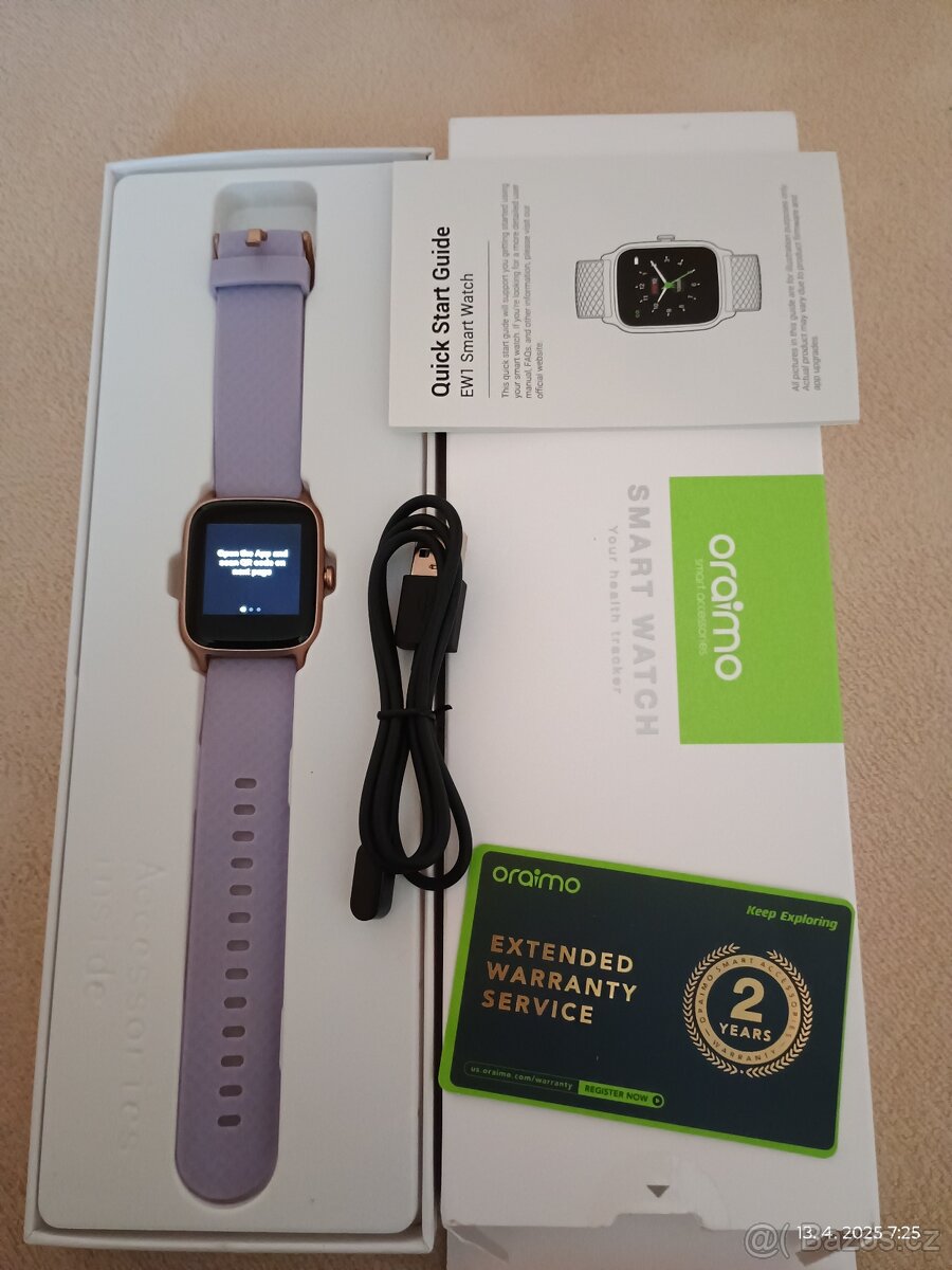NOVÉ Chytré hodinky Oraimo EW1 růžové 2ks