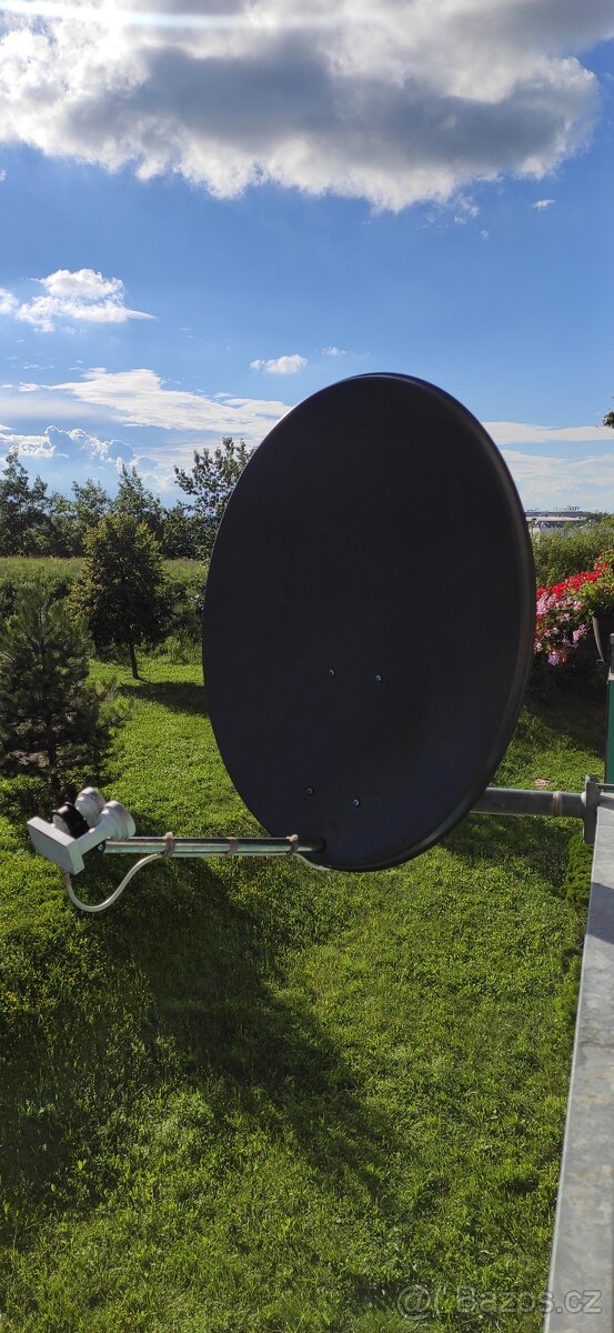 Satelitní parabola na 2 družice