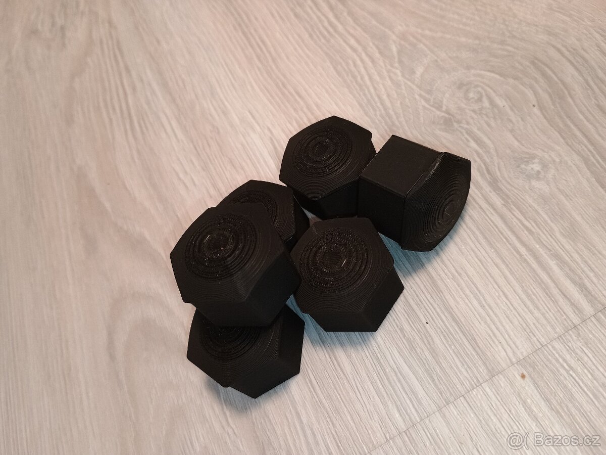 Krytka kolového šroubu 27 mm, černá