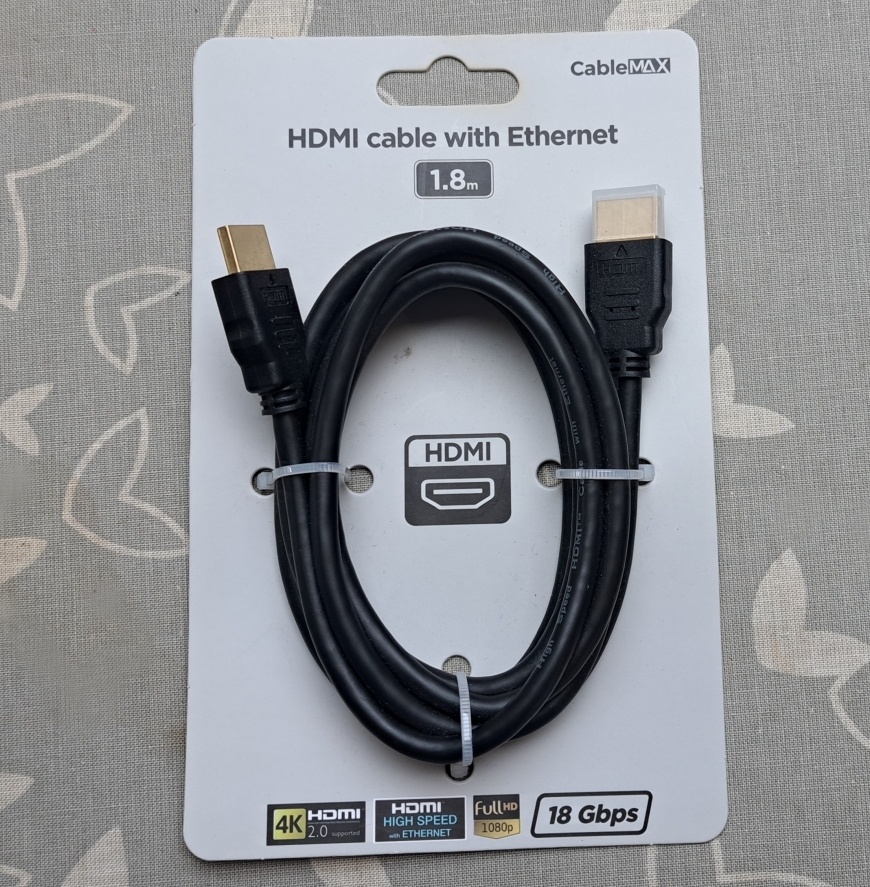 HDMI kabel CableMax 1,8 metru