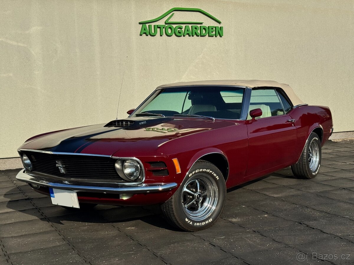 Ford Mustang V8 302 convertible 1970, odpočet DPH