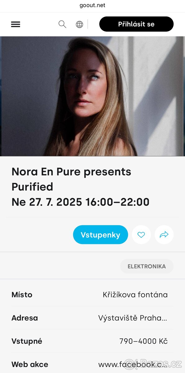 Nora En Pure Praha 27.7.2025