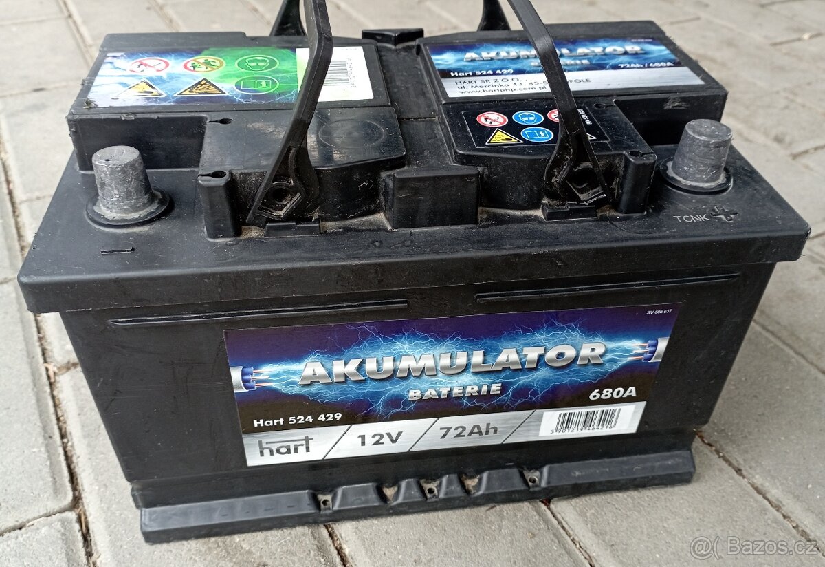 Autobaterie 12V 72Ah 680A