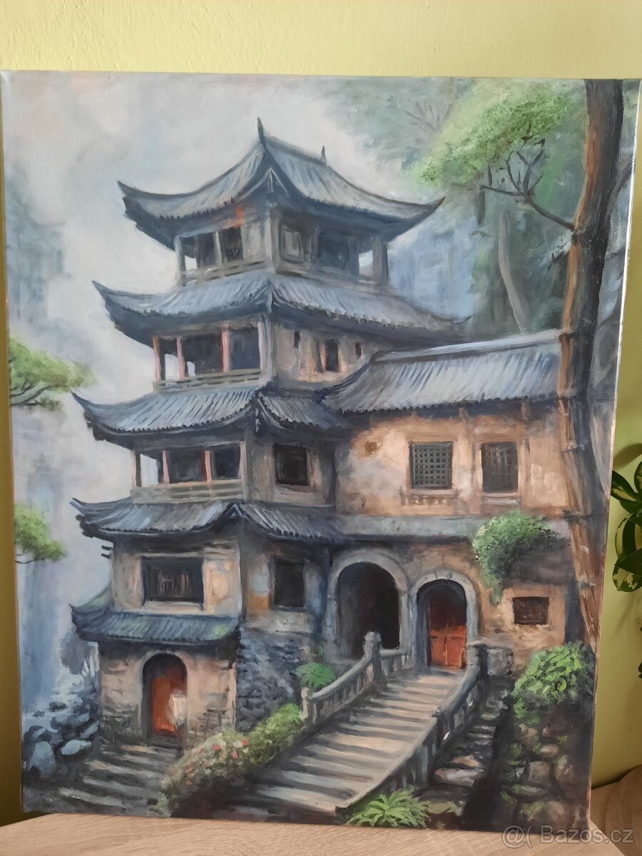 Obraz Japonsko "Starý dům"