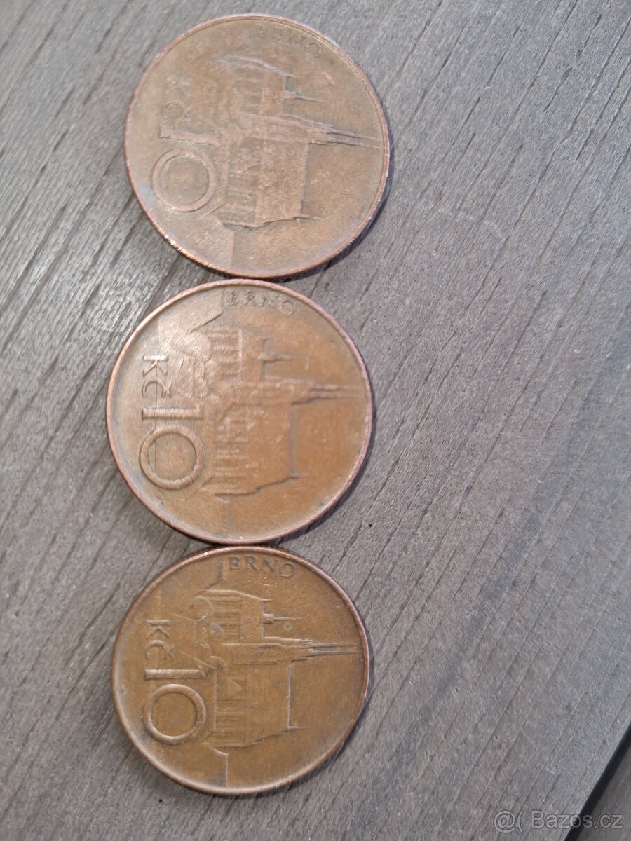 10kc různý rok 1993 1994 1995 2000 atd a bankovky sada