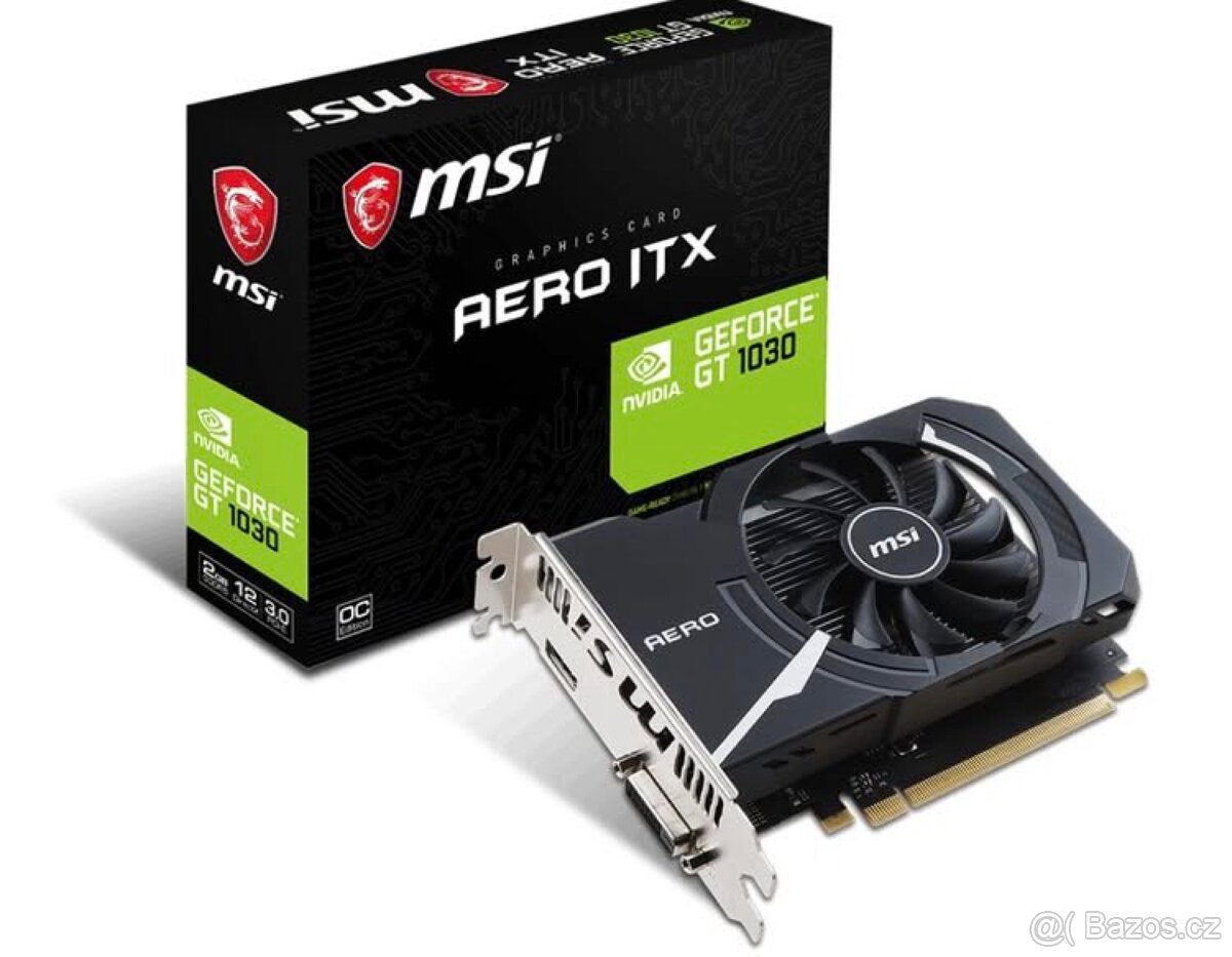 MSI GeForce GT 1030 AERO ITX 2G OC, 2GB GDDR5