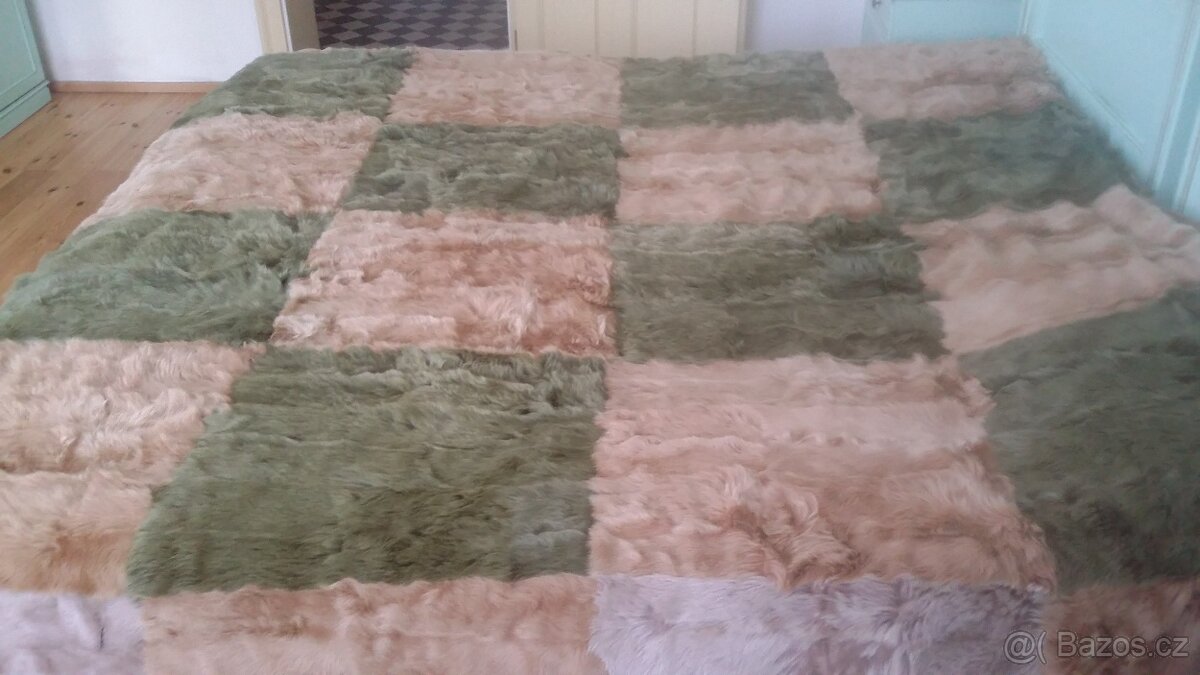 Luxusní manželská kožešinová pokrývka,deka,kožešina,přehoz