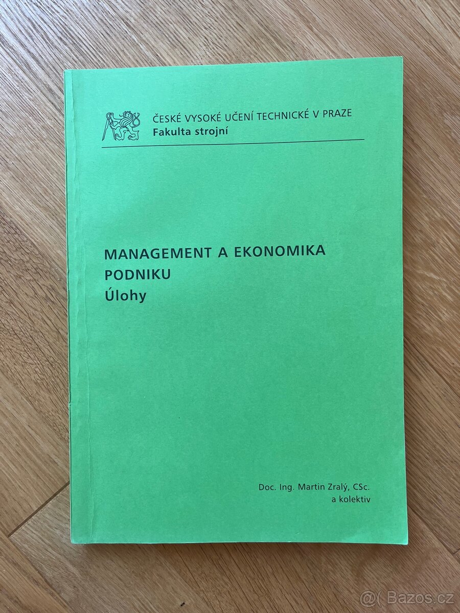 Management a ekonomika podniku - úlohy