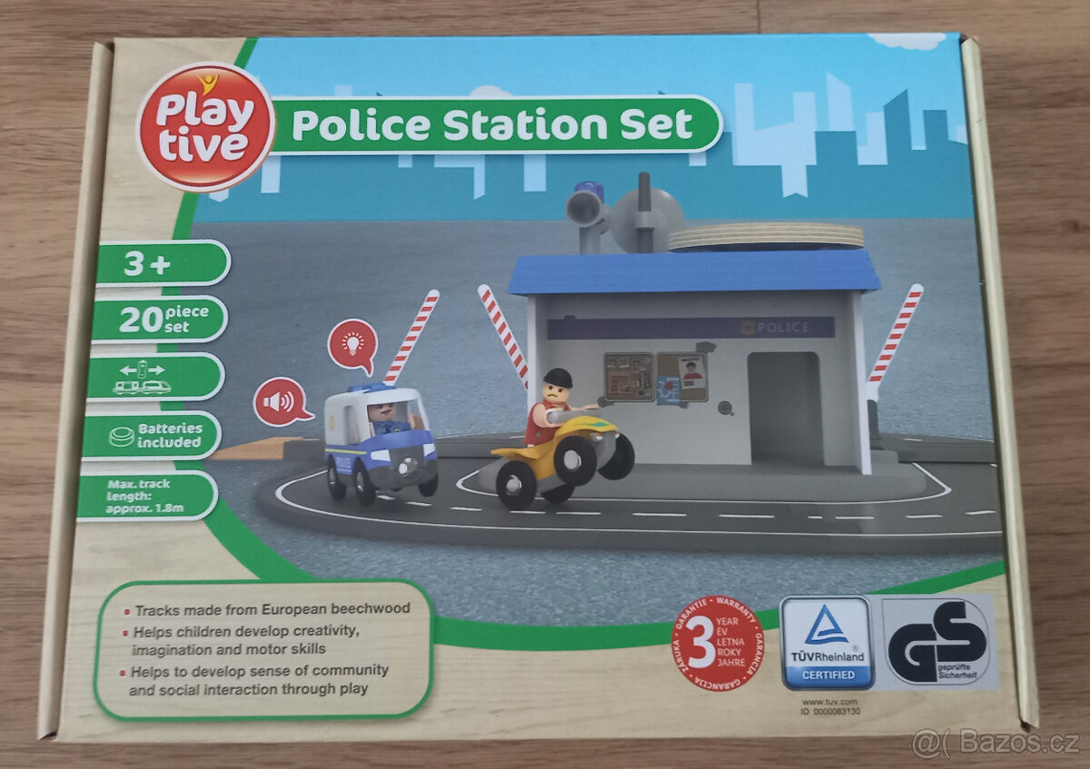 PLAY TIVE - policejní stanice - dřevený set - nová