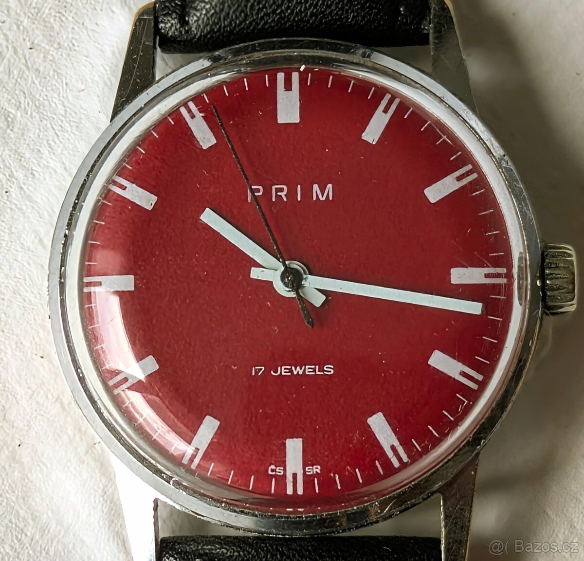 Hodinky PRIM ČERVENÉ Typ 66 228 1 - KRÁSNÝ STAV