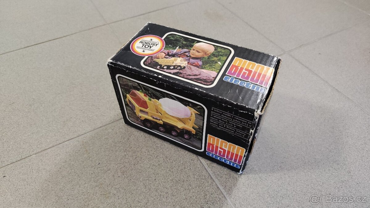 Retro hračka autíčko Bison Electric