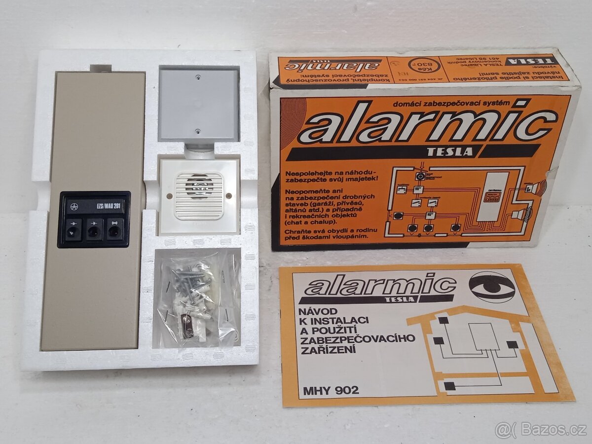 Tesla Alarmic MHY902 Retro alarm NEPOUŽITÝ - 1983 ČSSR