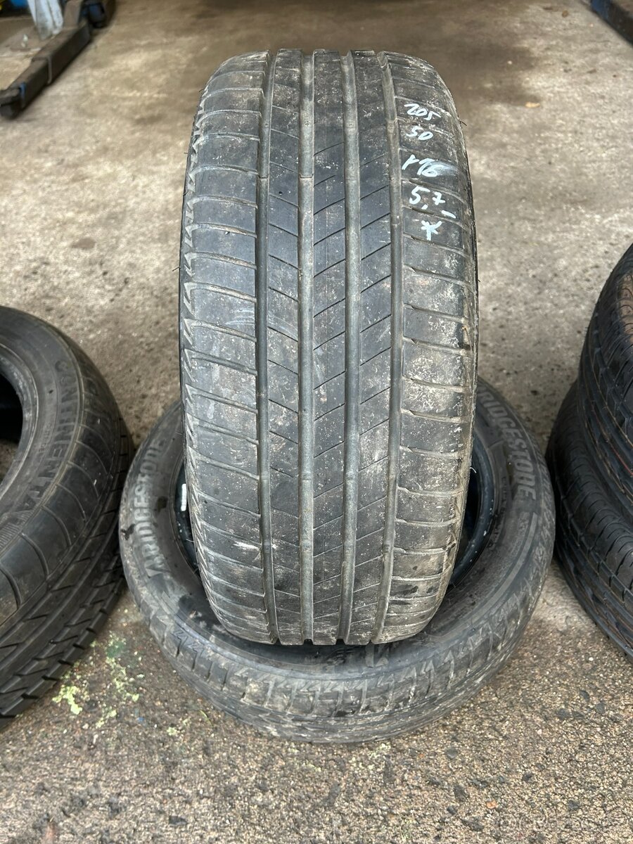2ks letní pneu Bridgestone 205/50/16