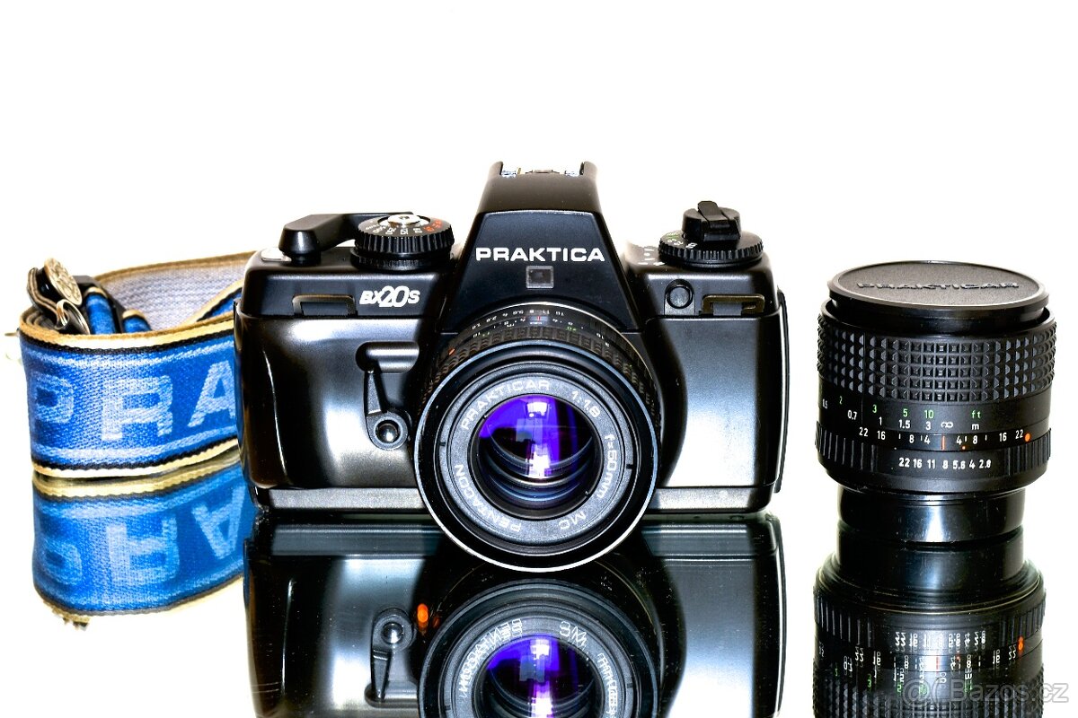 Praktica BX20s + 1,8/50mm + 2,8/28mm plně funkční