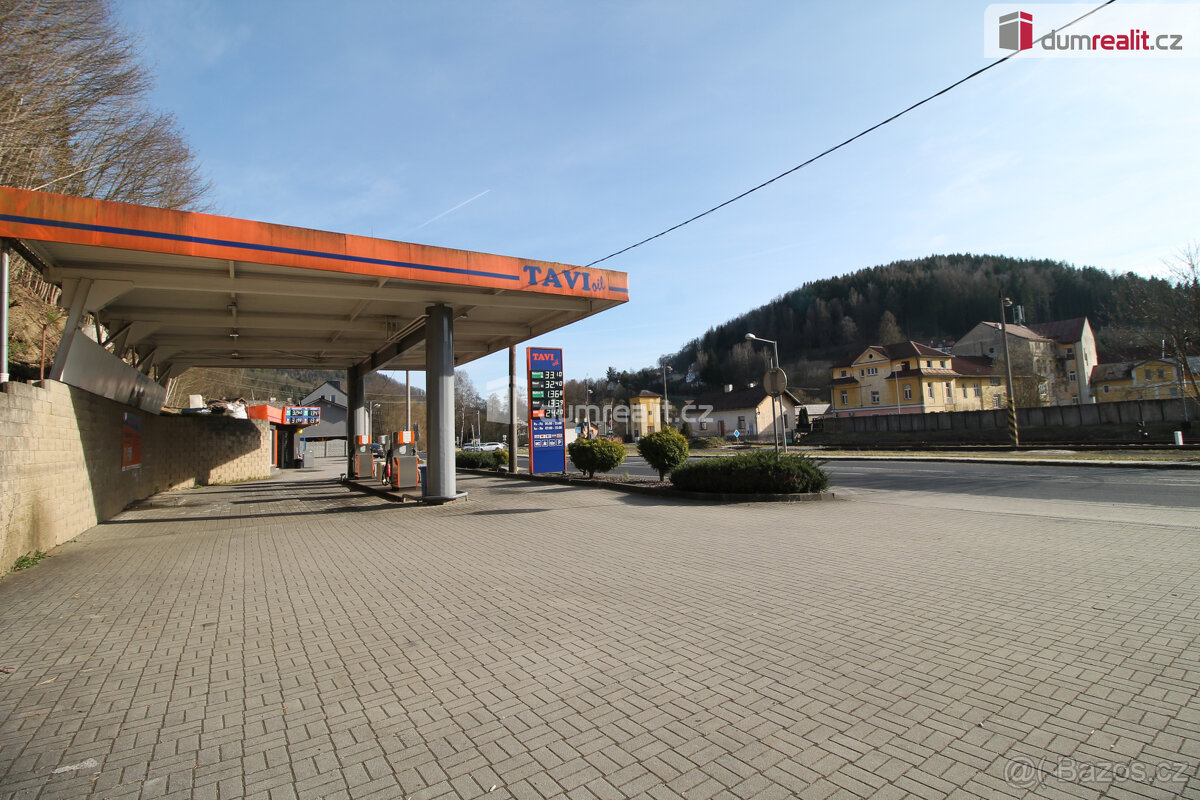Obchodní prostor - benzínová čerpací stanice v Oloví v centr