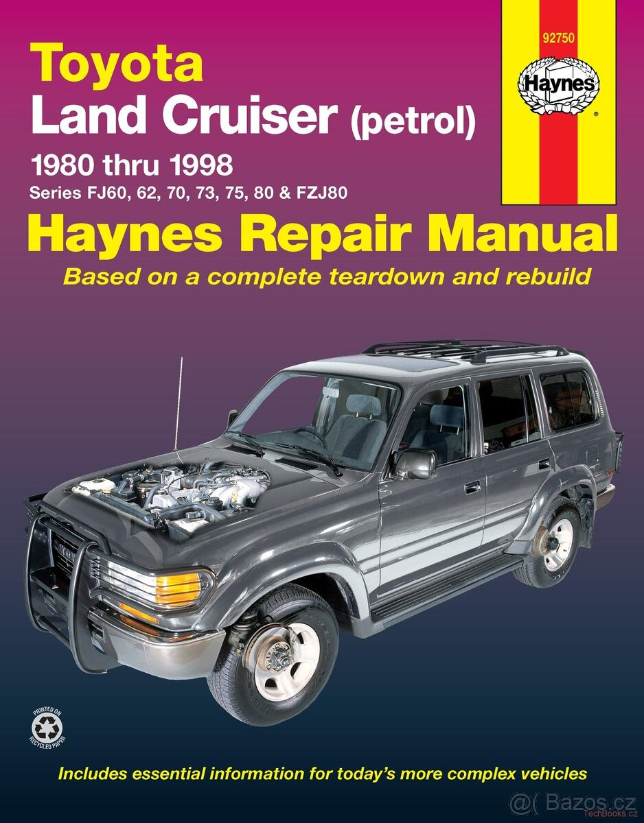 Toyota Land Cruiser 1980-1998 benzin - Opravárenský manuál