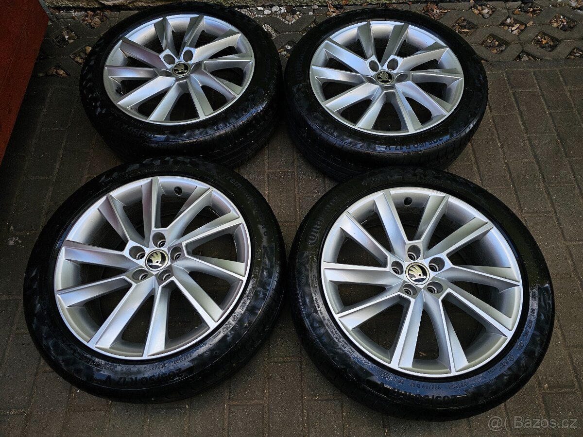 ALU letní kola Škoda 5x100 Scala R17 ET40 Stratos