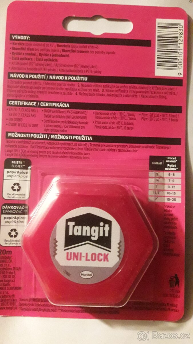 TEFLONOVÉ VLÁKNO TANGIT UNI-LOCK 20M