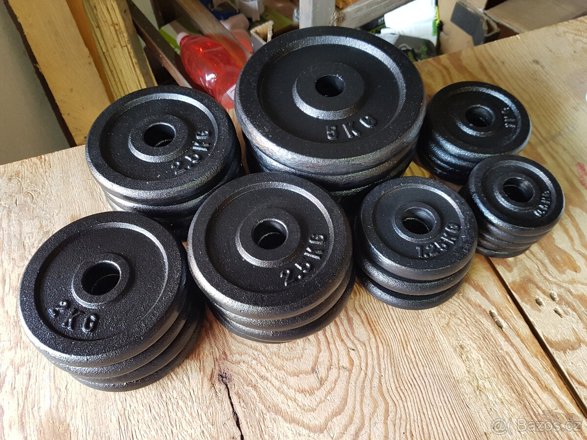 Kotouče na činky 31mm (NOVÉ), levně