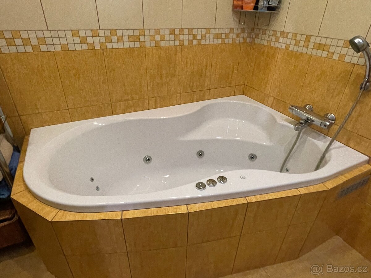 Hydromasážní akrylátová vana Gustavsberg