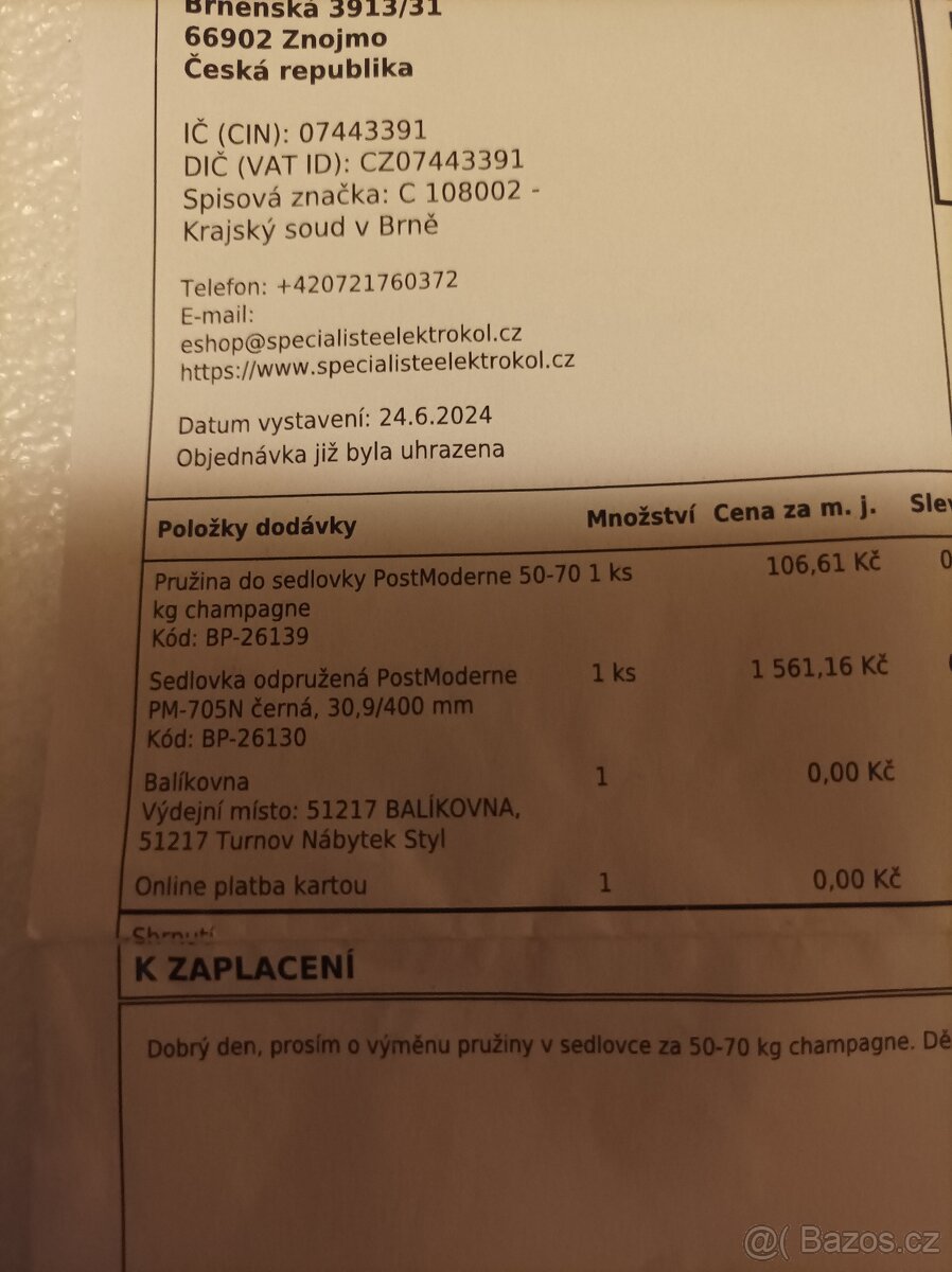 Odpružená sedlovka