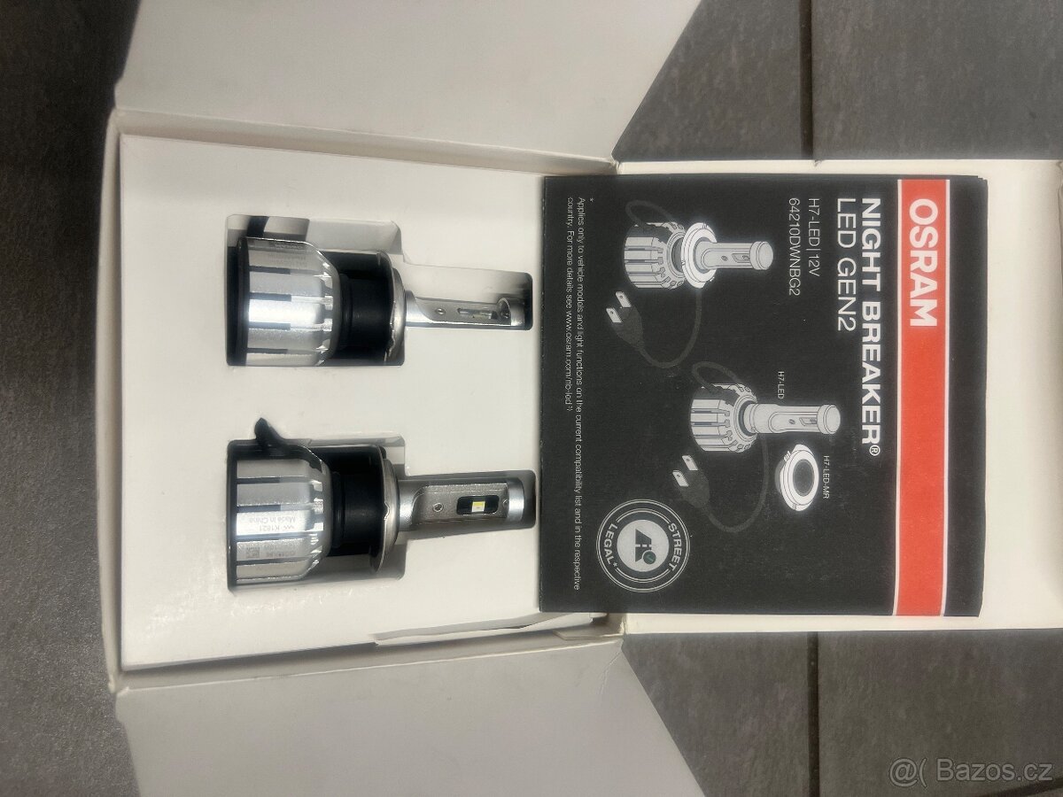Osram H7 LED legální 6000k sada