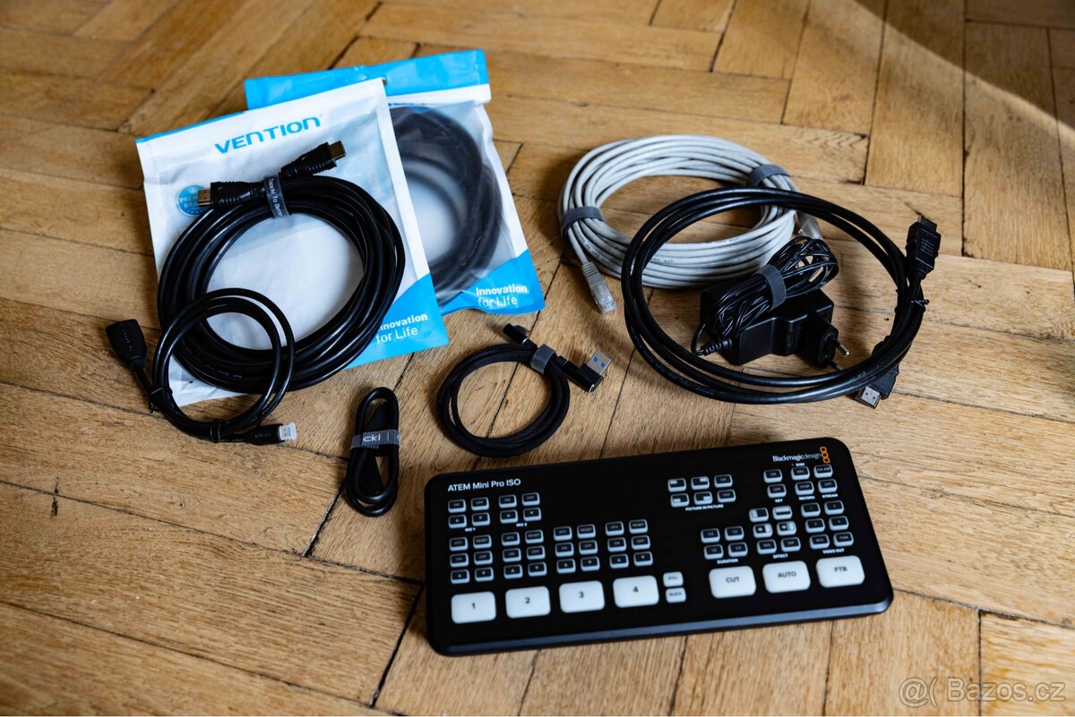 Režie Blackmagic ATEM Mini Pro ISO včetně kabeláže