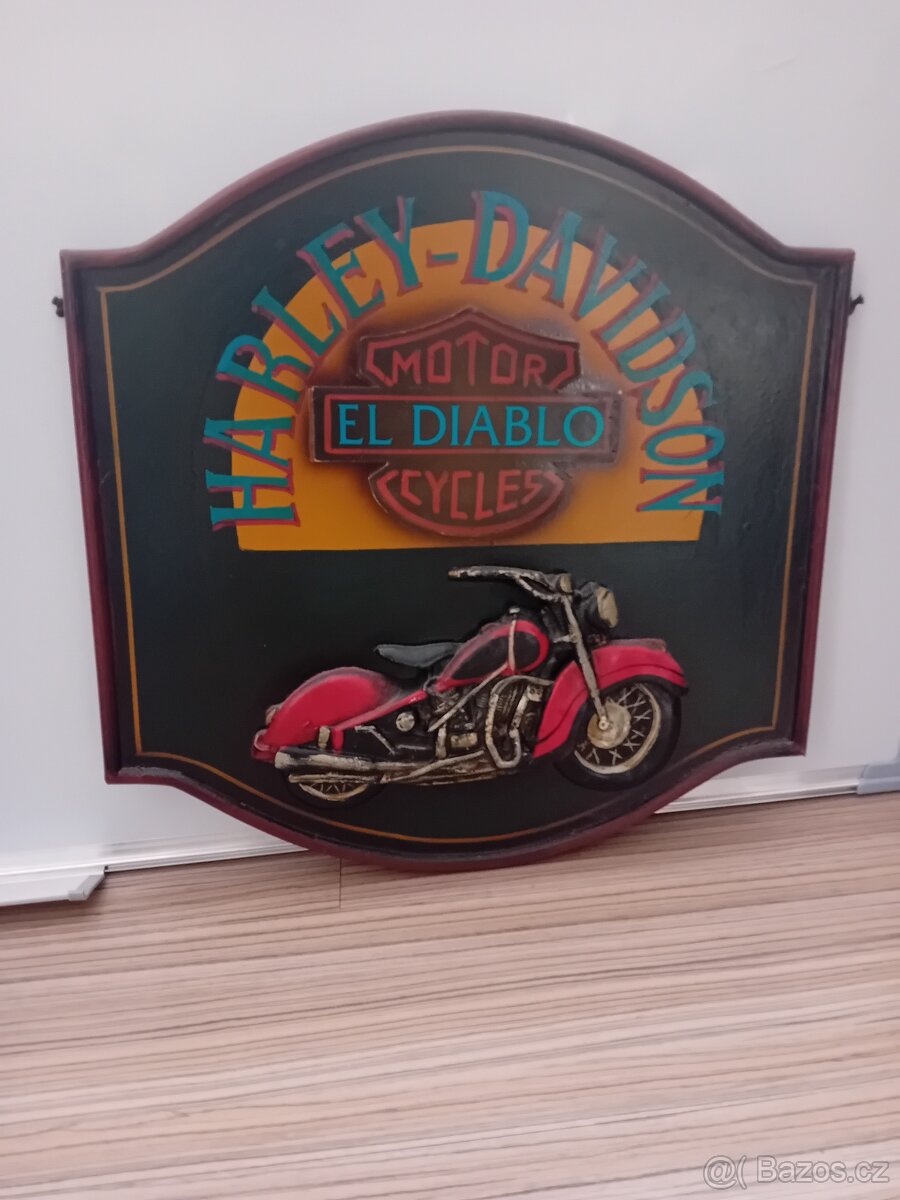 Obraz motocyklu motorky Harley Davidson