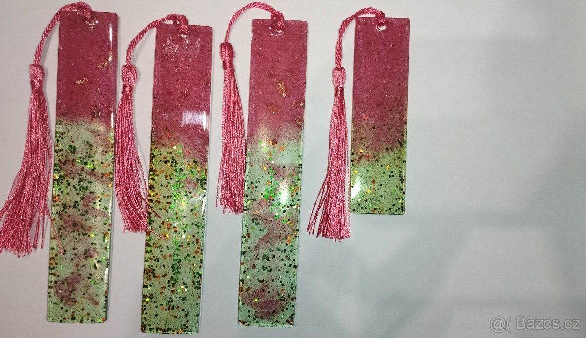 Vánoční záložky do knih z pryskyřice