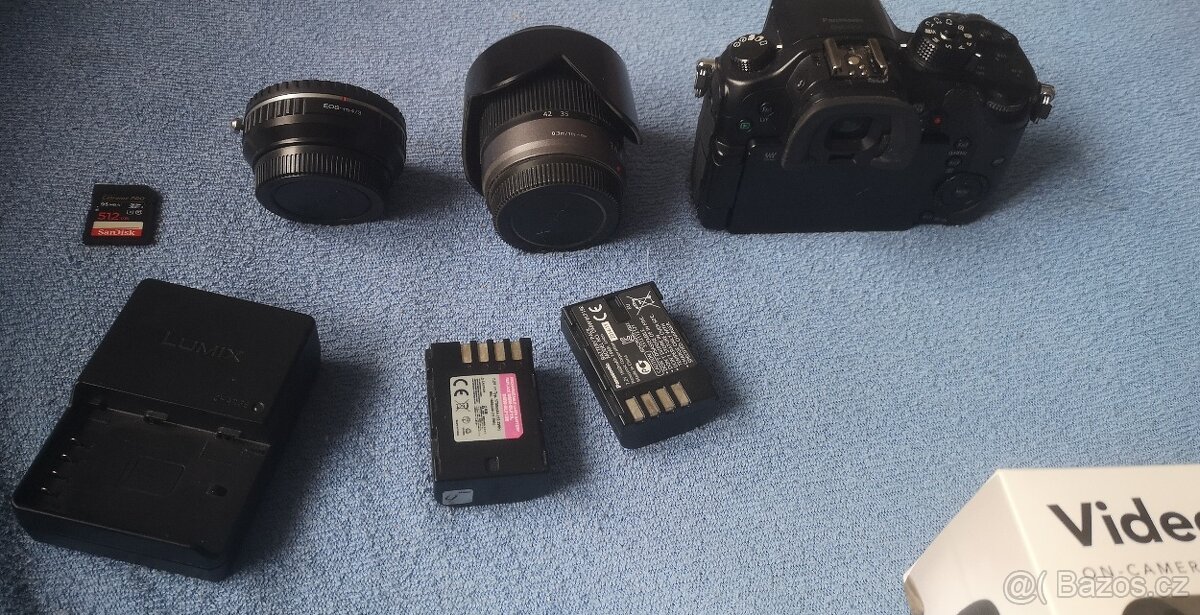 Panasonic Lumix GH4 + 2 objektivy + RØDE VideoMic + SD karta