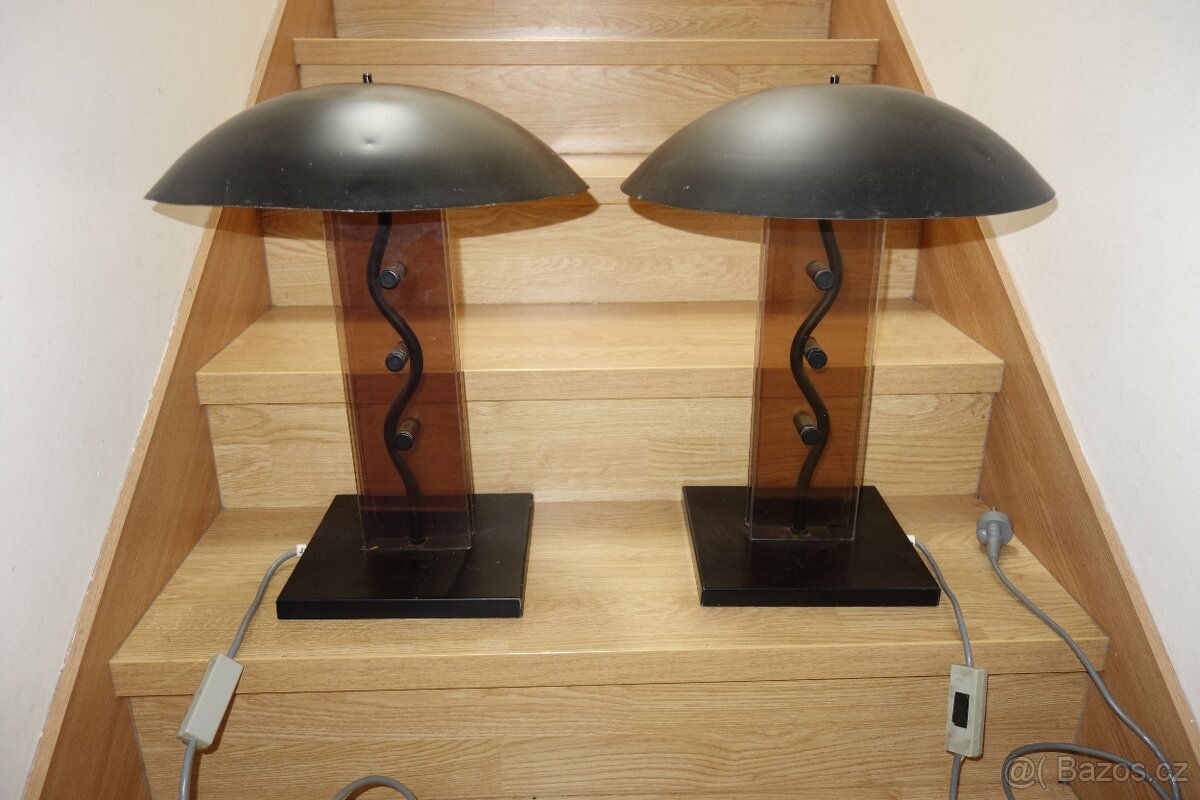 Designove parove stolní lampy Kamenický Šenov - 50cm