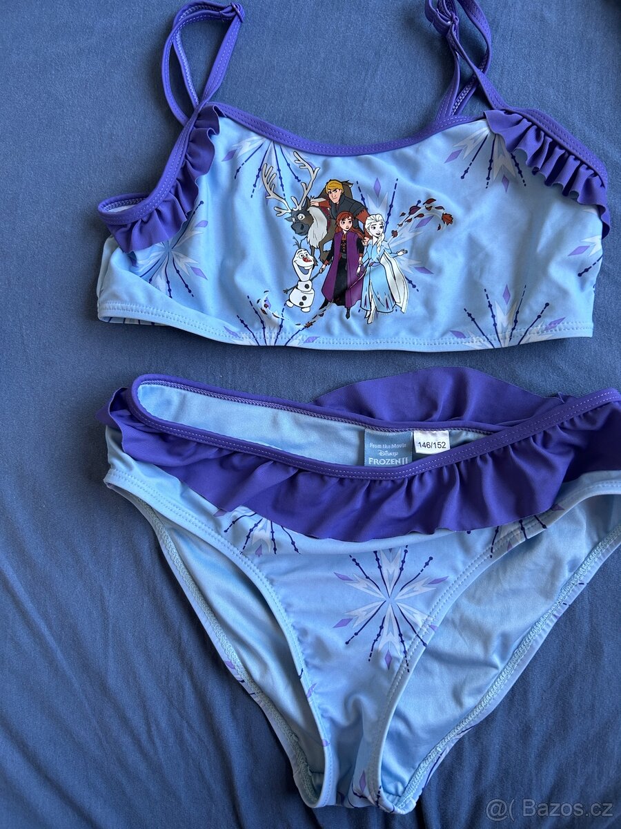 Plavky dvoudílné vel. 146/152 Disney Frozen