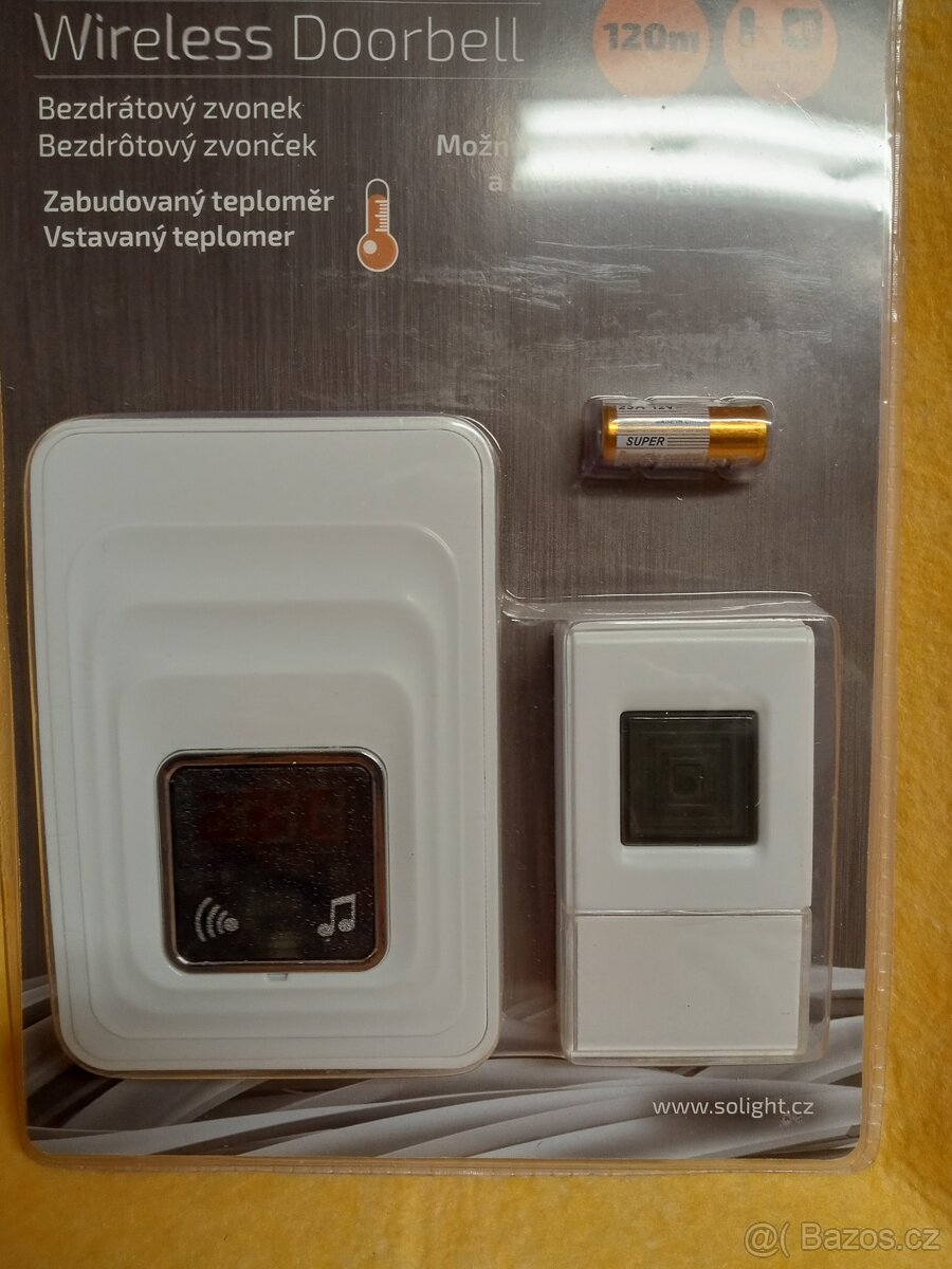 Prodám bezdrátový zvonek SOLIGHT model FG1315,